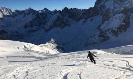 Early season Vallee Blanche ski conditions – Chamonix