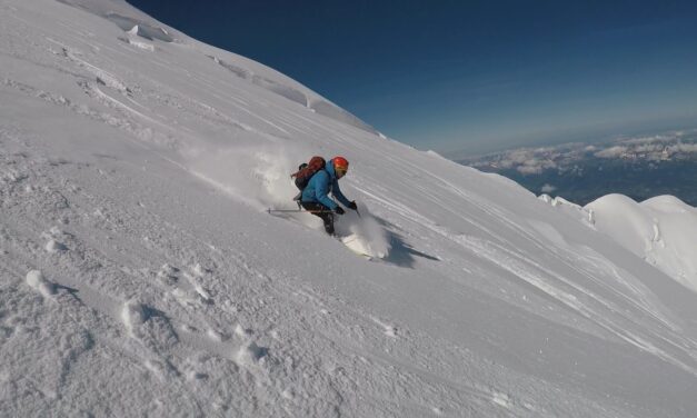 Ski touring Mont Blanc video