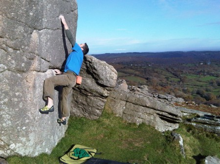 Winter Bouldering at Hound Tor Winter Bouldering at Hound Tor