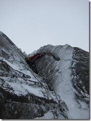 Matt leading the top pitch.