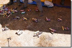 Sorting out snacks for the summit push.