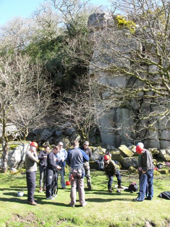 A very rare group at Lucky Tor, (we took them there!)
