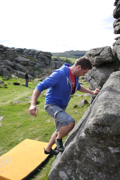 Intro-to-rock climbing course.