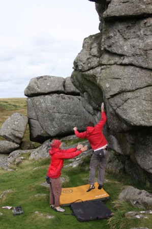 Simon and Matt getting their "Spotting" technique spot on...