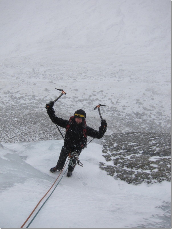 Tony pleased to be above the steep stuff! Tony pleased to be above the steep stuff!