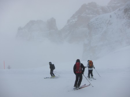 Ski touring in the Dolomites