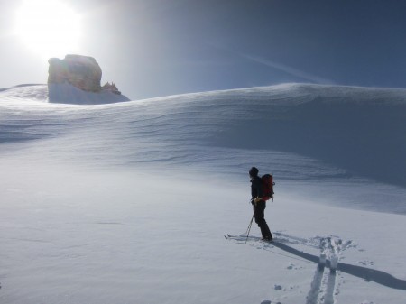 Ski touring in the Dolomites
