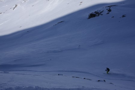 Tania enjoying the snow
