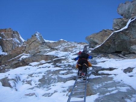 The ladders on the Pas de Cheves