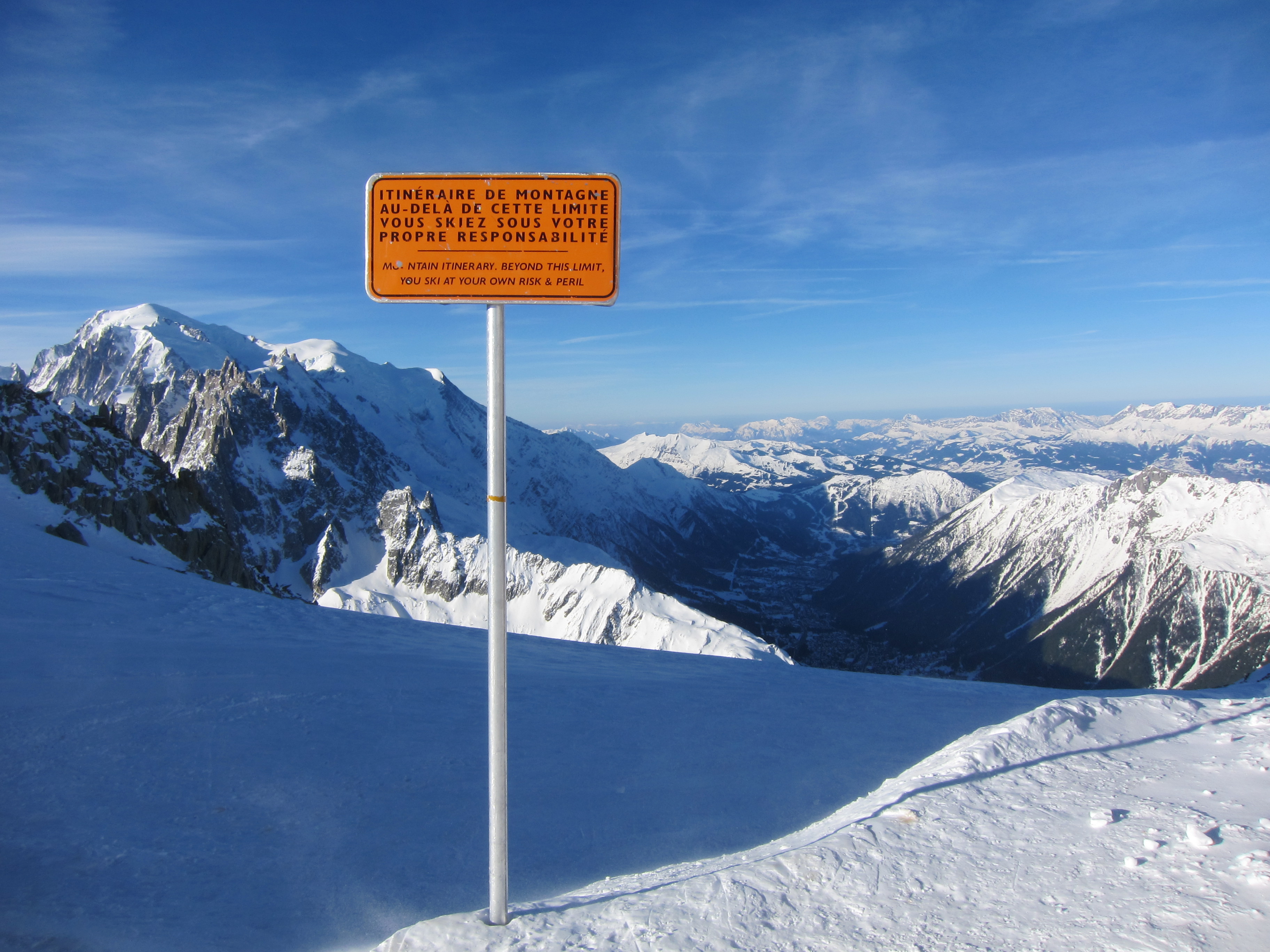 Windy at the col