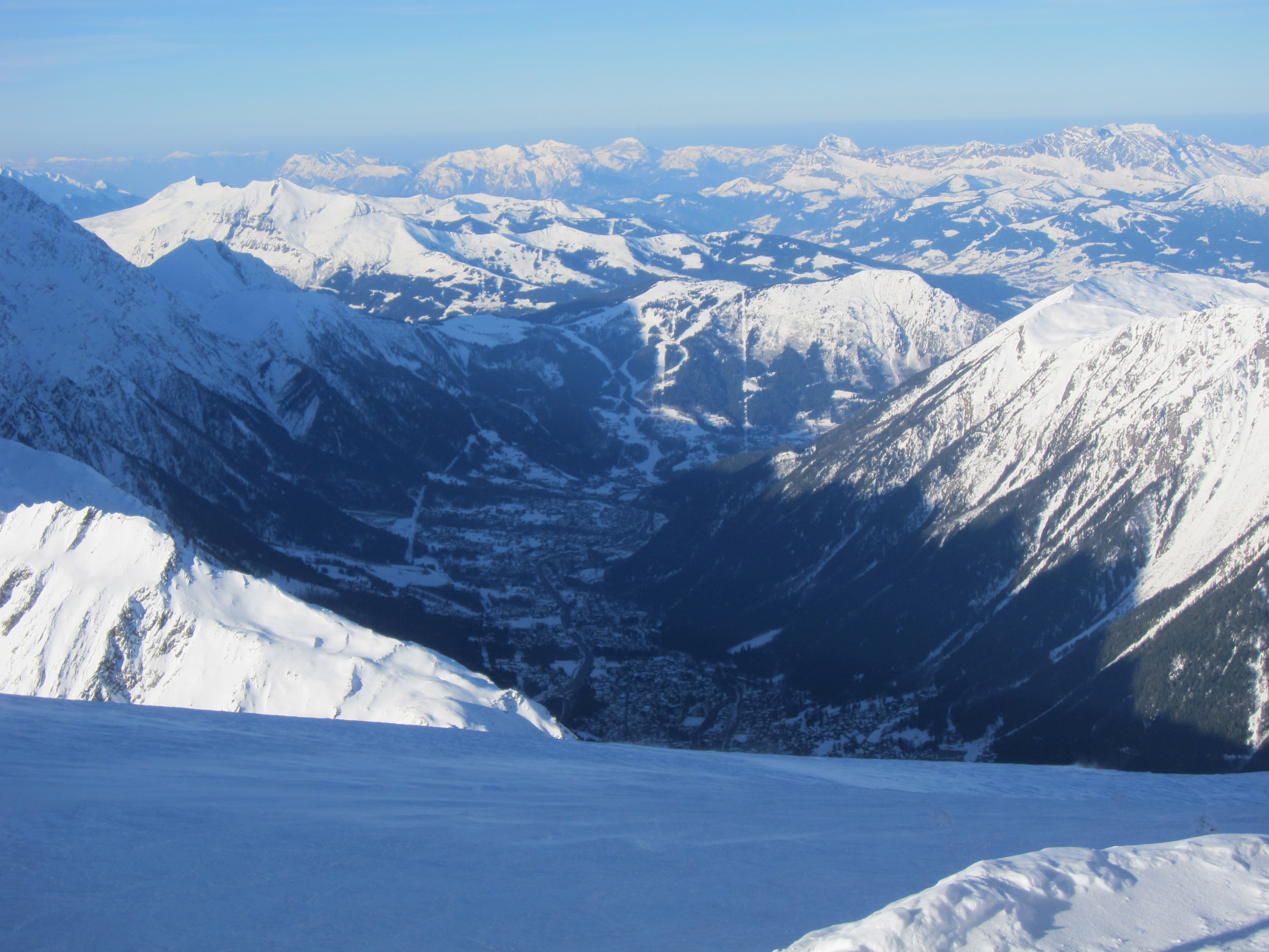 Chamonix in the shade