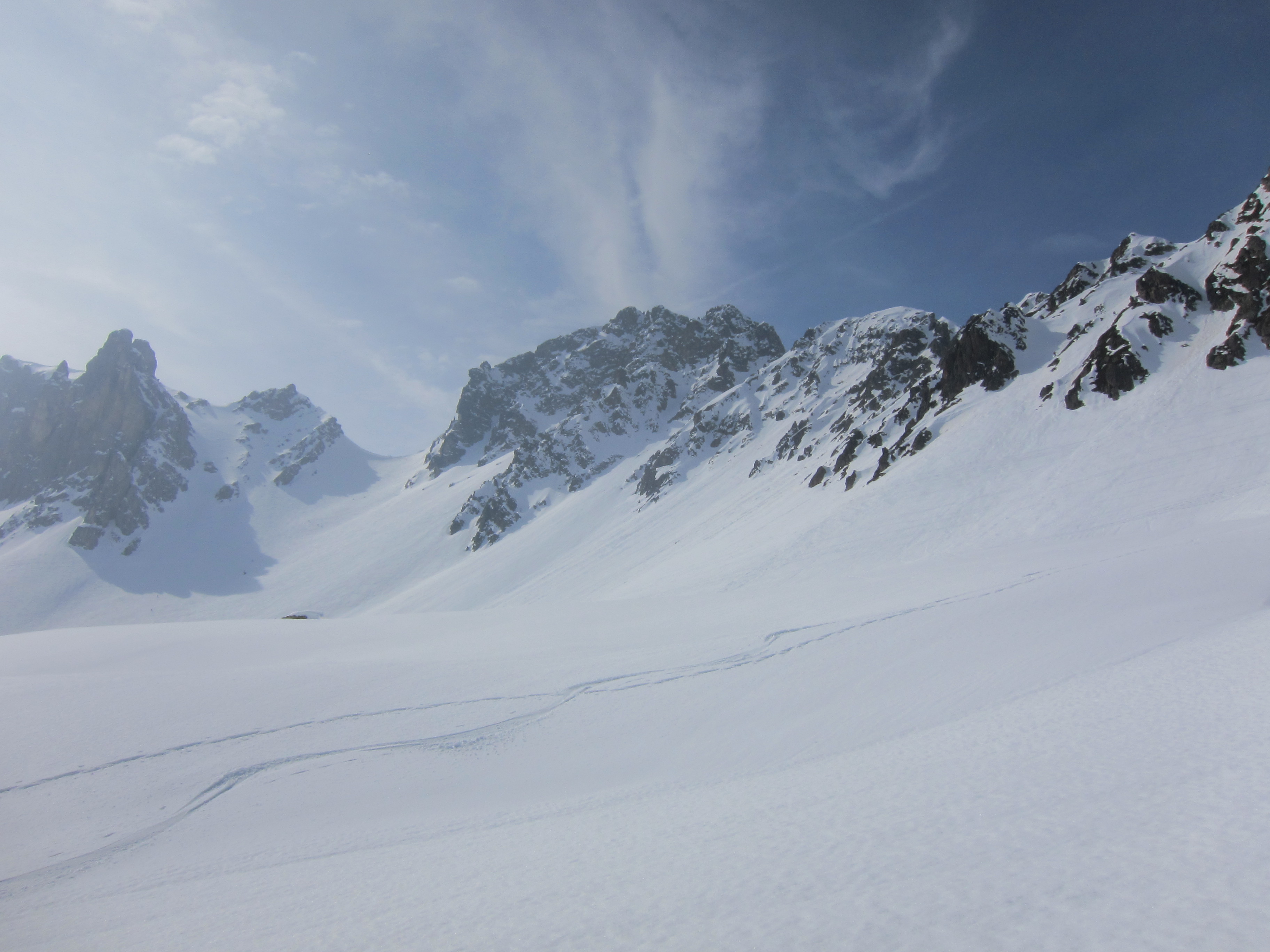Looking across to the Col de la Cicle