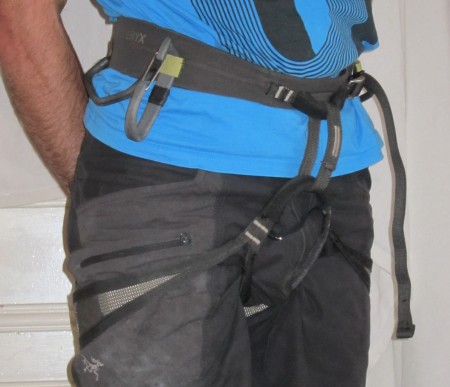 Arcteryx mixed climbing harness. Lightweight, two big gear loops.