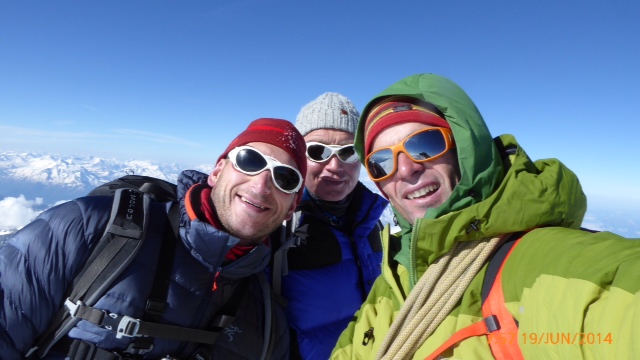 Summit of Mont Blanc, 2014