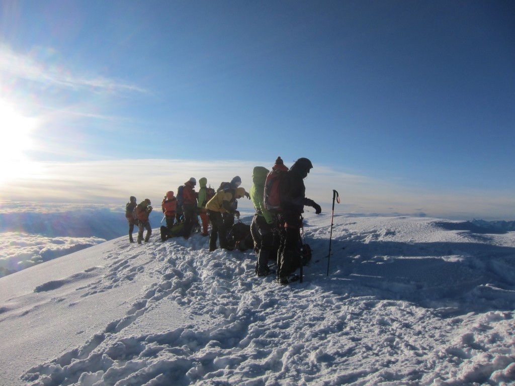 Busy on the summit.