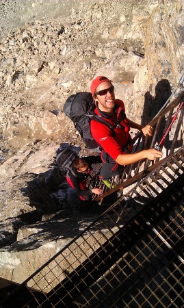 The new ladders on the Pas de Cheve