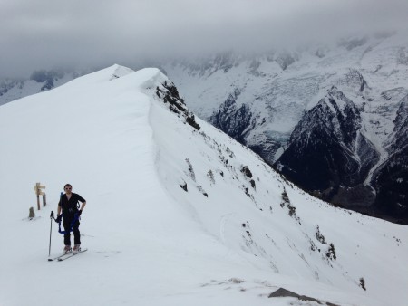 High cloud near the summit