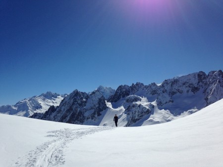 Matt nearing the summit of Mont Buet