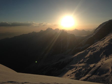 Sunrise from 4000m - not bad