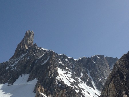 Dent du Geant from the Helbronner Lift