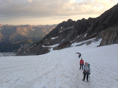 On route to the Tete Blanche