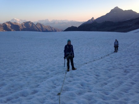 Early morning on the Grand Paradiso