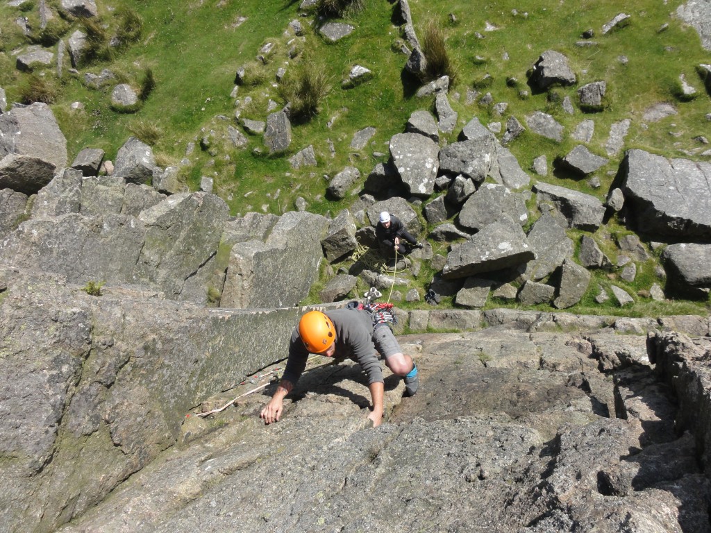 Tommi Leading with Jamie belaying