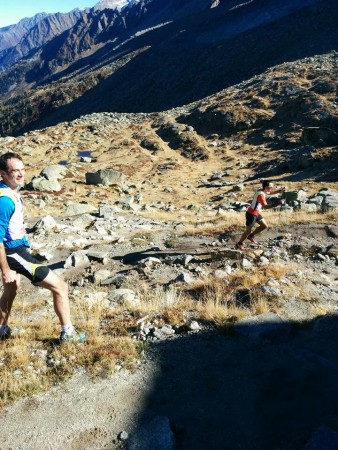 Finishing off the last few meters, with Carron shouting encouragement!