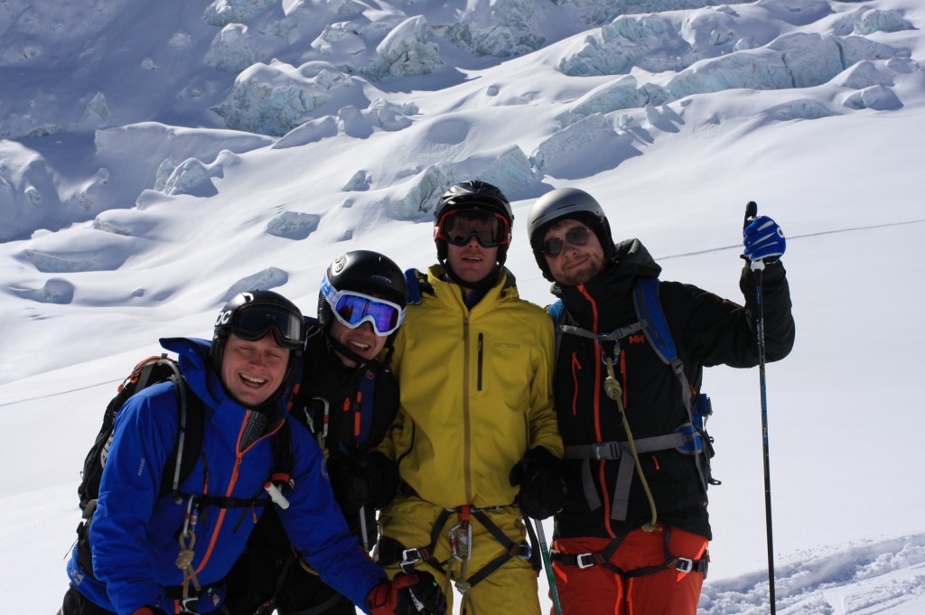 Team Russia on the Valley Blanche