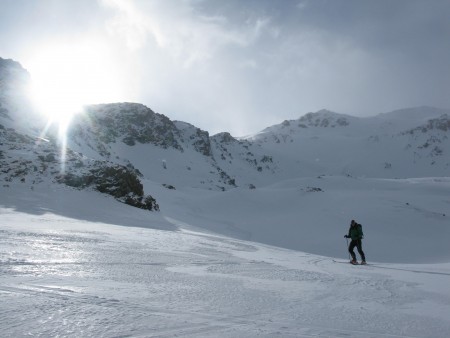 Windy and cold above the Benevolo refuge
