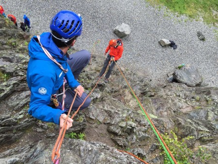 Abseil setups