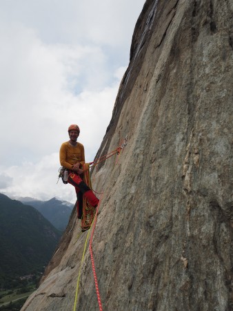 Seven pitches at Macaby, Aosta valley.