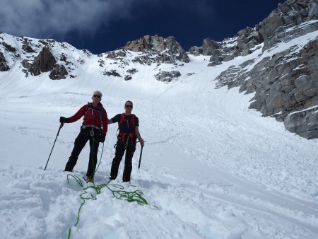 The normal (winter) route on the Tour Ronde