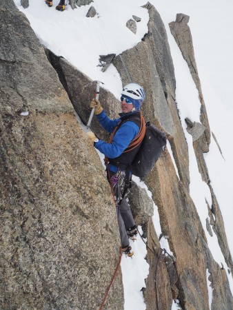 Fellow British Mountain guide Kenny Grant mid flow