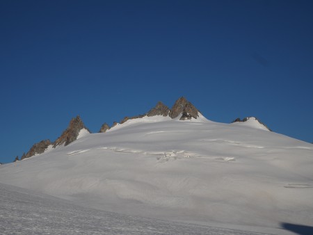 Looking up towards the Aiguille du Tour