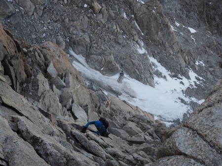 The lower pitches on the Dent du Geant