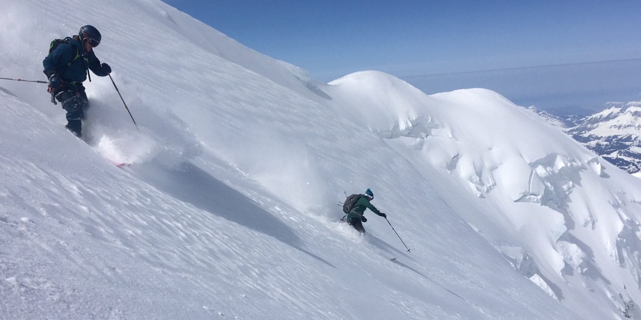 Perfect conditions for a Heli-Ski Mont Blanc