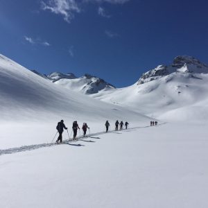 Guided introduction to ski touring course with hut night